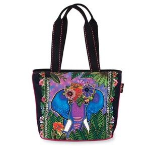 NWT! Laurel Burch Alijah Elephant Tote Bag